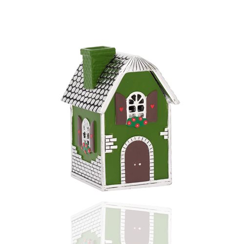 Profumatore per ambiente a forma di fattoria h. 10,5 cm colore verde