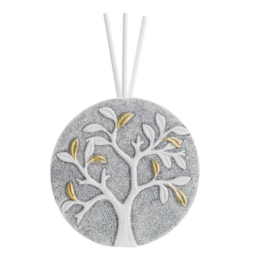 Diffusore tondo in resina diam 7,5 cm con albero