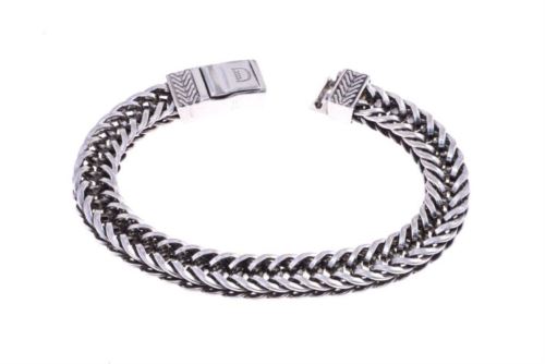 BRACCIALE SOSTANZA realizzato in Argento 925 brunito dal Brand Dueaerre 1938