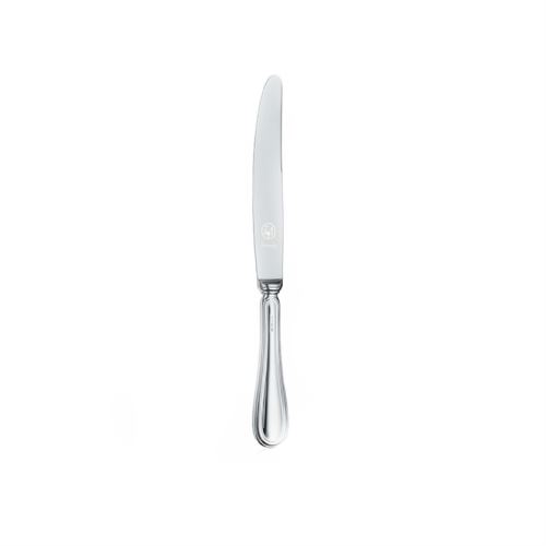 Coltello da tavola pesante in argento tit. 800 in stile inglese con lama in acciaio inox