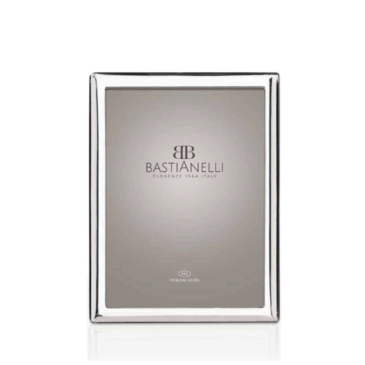 Cornice 10x15 liscia a fascia extra-stretta in argento 925 
