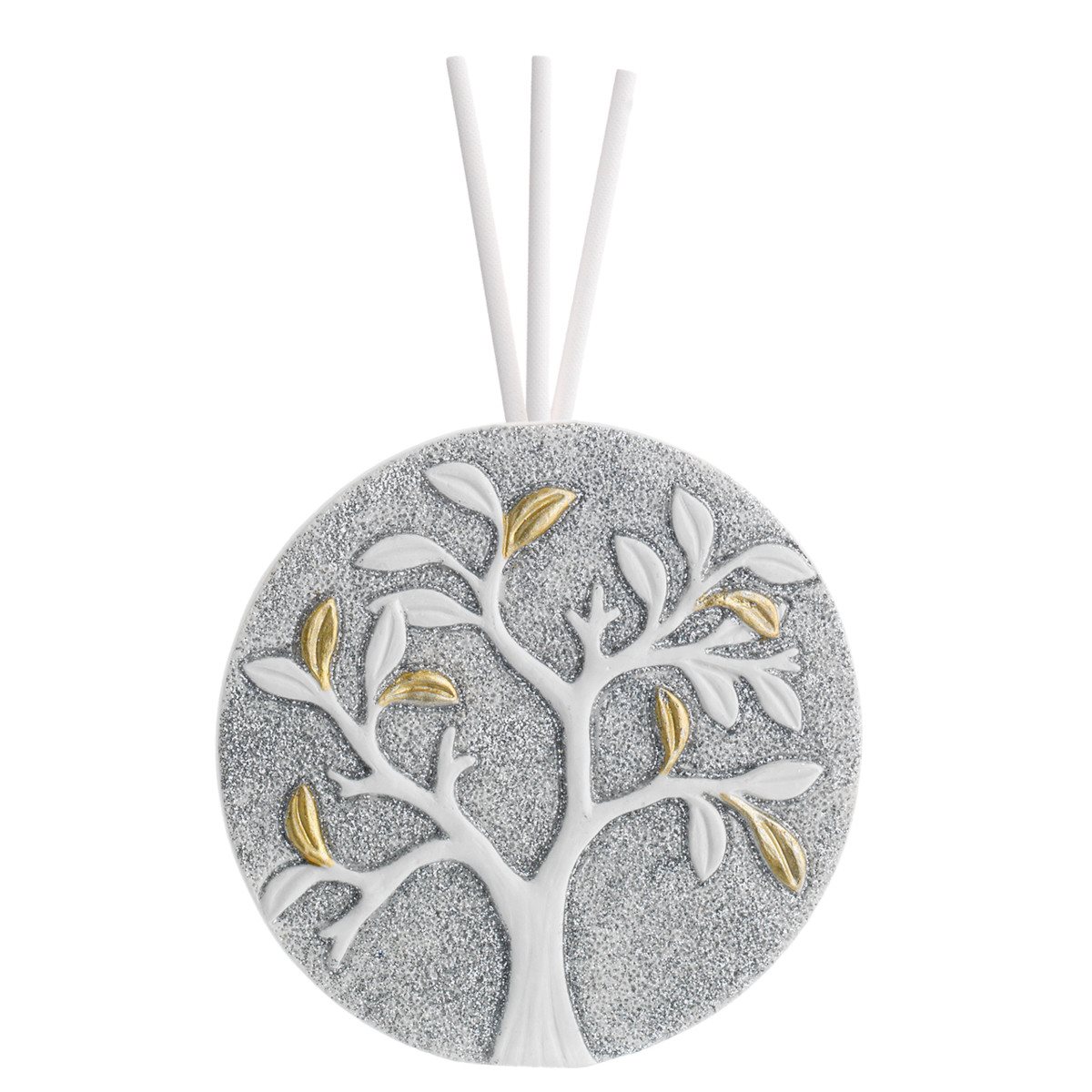 Diffusore tondo in resina diam 7,5 cm con albero