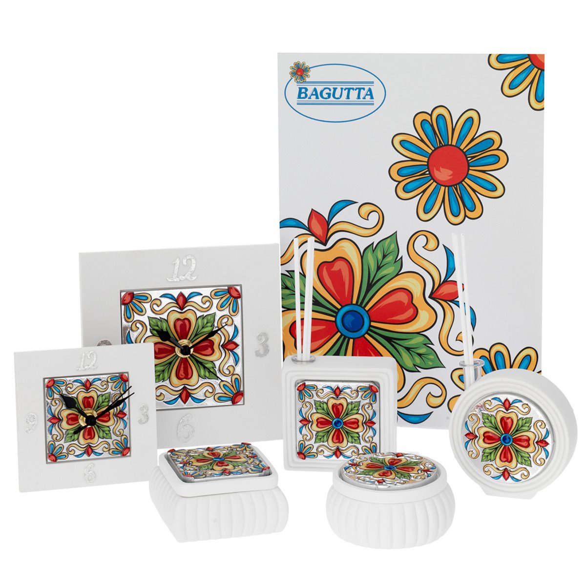 Expokit con 6 pezzi della serie maiolica rossa