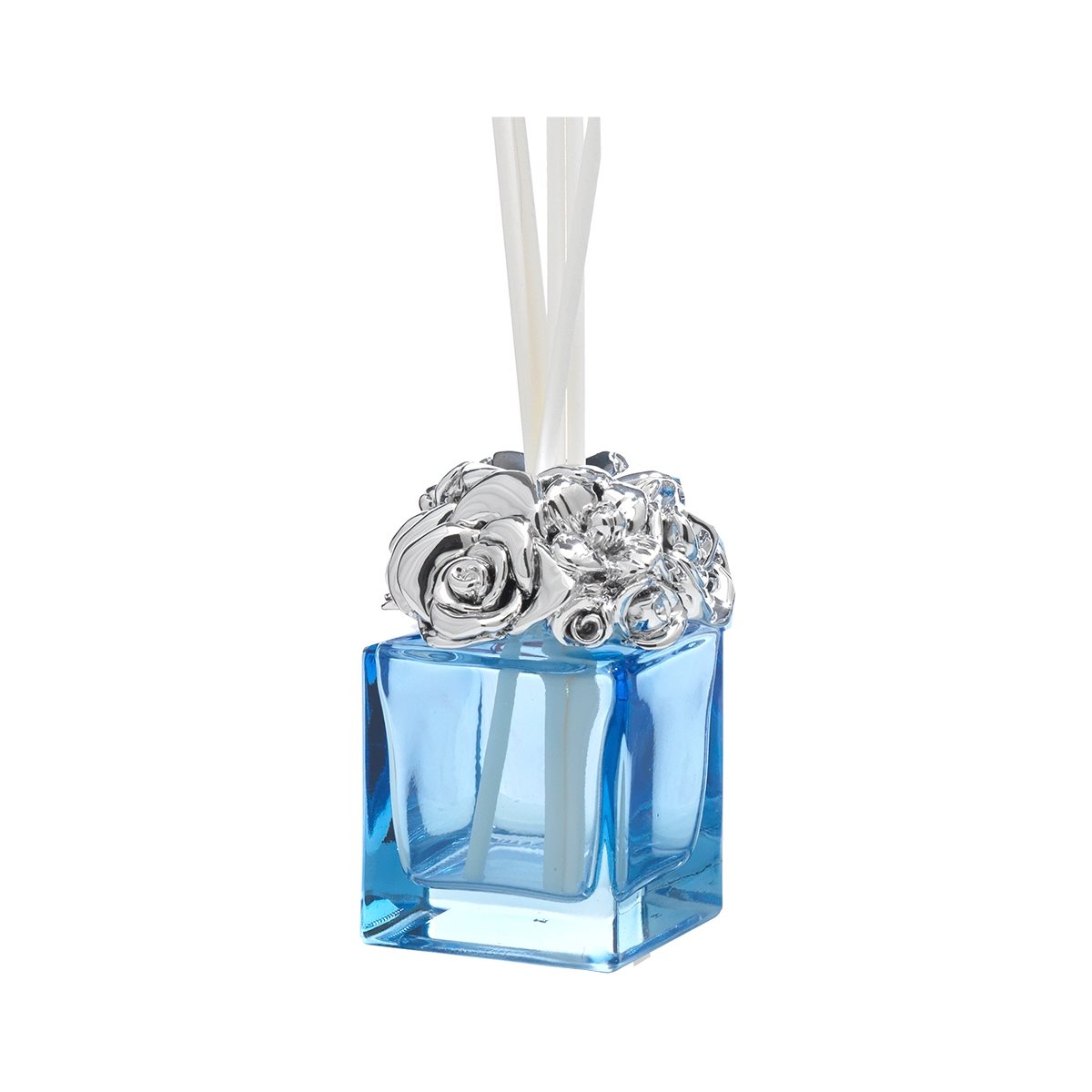 Profumatore Per Ambiente Rose Bottiglietta Quadrata H 11 Cm 100 Ml