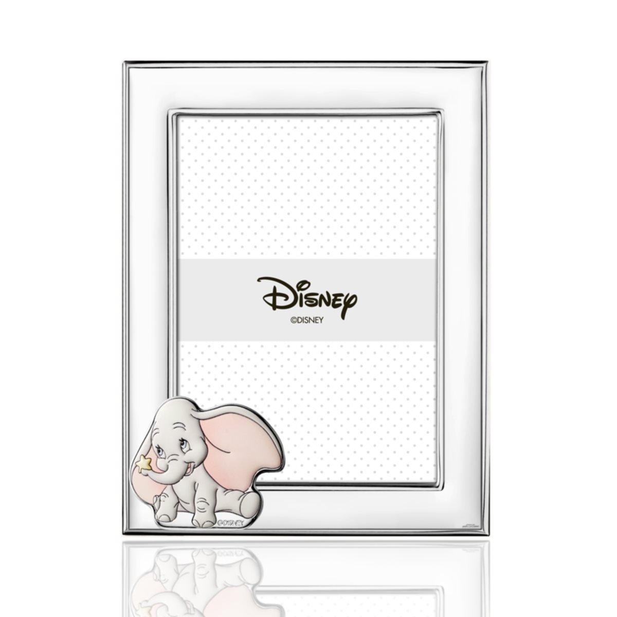 Cornice dumbo 9x13 per bambini in argento laminato collezione disney