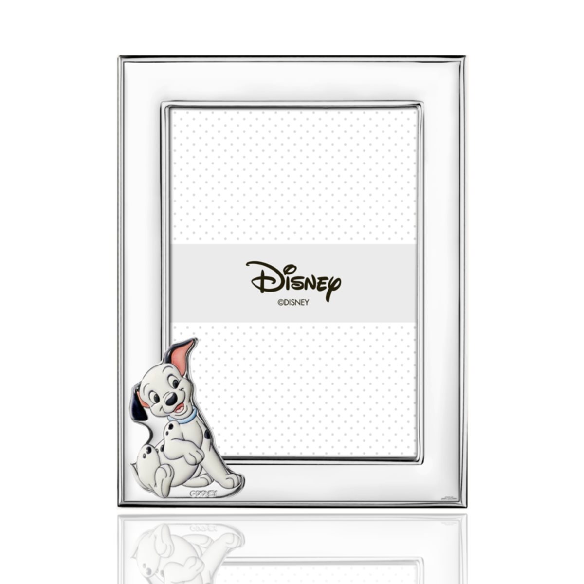 Cornice carica dei 101 9x13 per bambini in argento laminato collezione disney