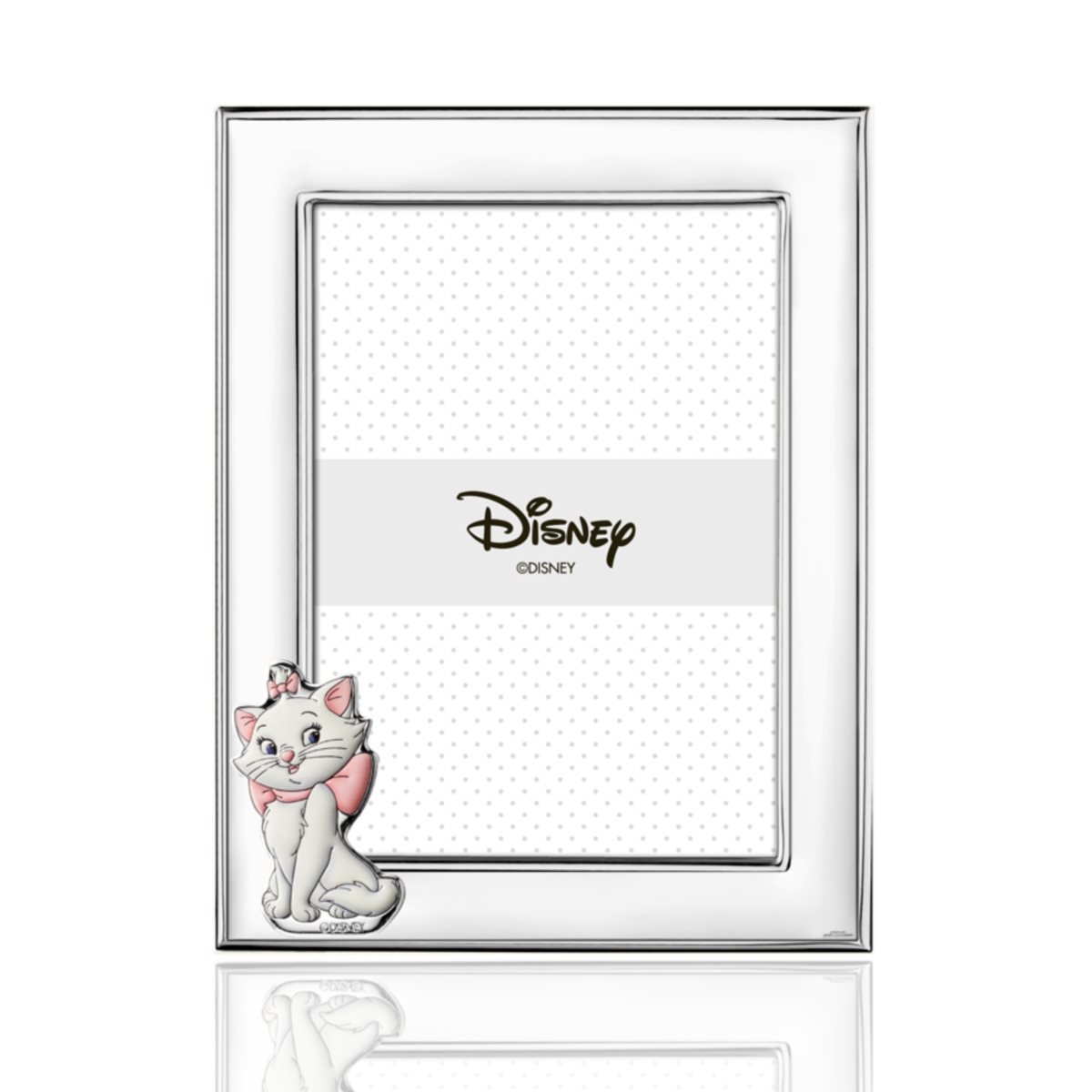 Cornice aristogatti 9x13 per bambini in argento laminato collezione disney