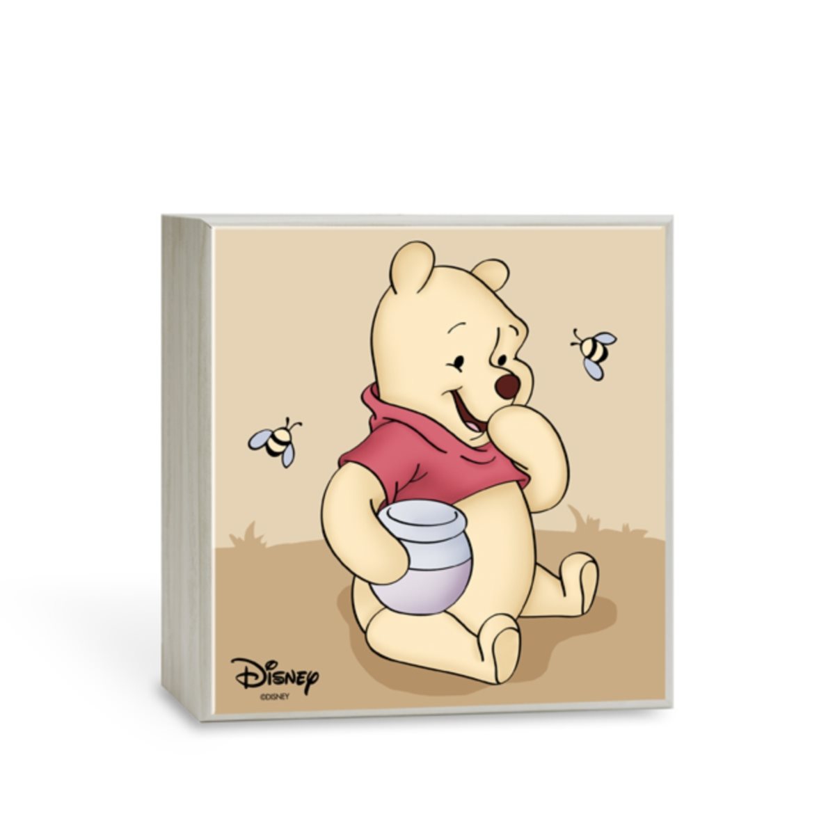 Luce notturna da compagnia walt disney per bambini in fibra di legno con immagine traslucida di winnie the pooh
