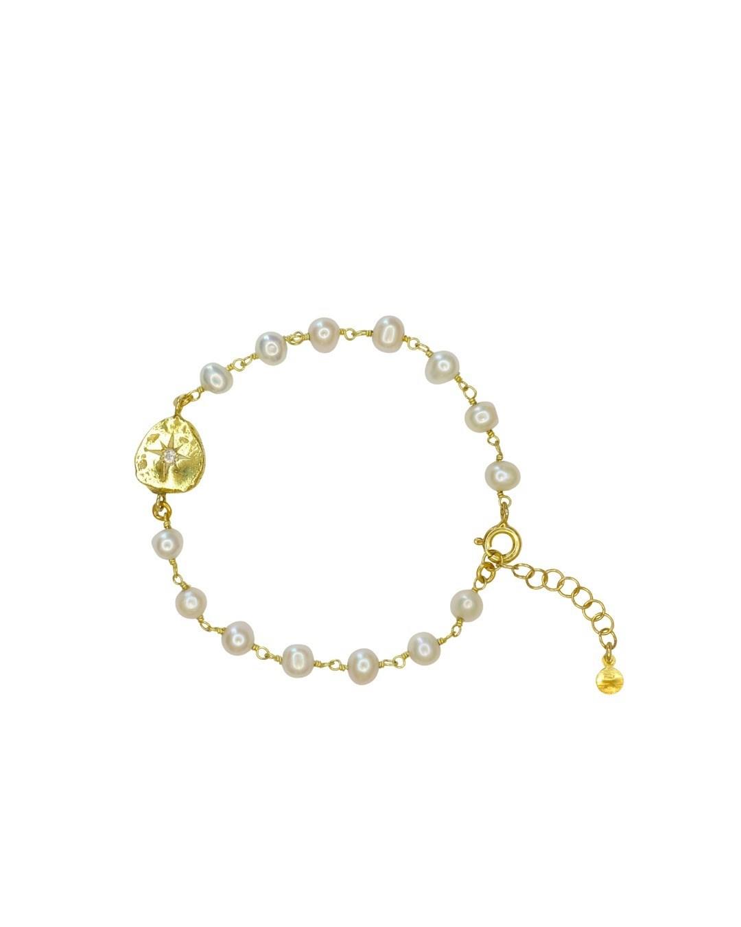 Bracciale artigianale in argento 925 con perle dacqua dolce, fatto a mano in italia, lunghezza 16cm (allungo 2 cm)