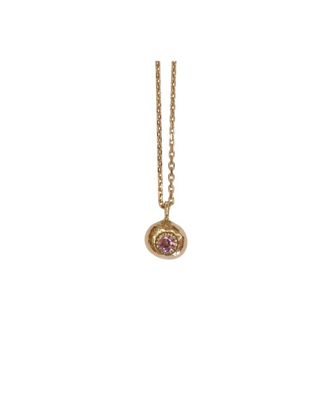 Collana artigianale in argento 925 con sassolino, fatto a mano in italia, lunghezza 42cm (allungo 2cm) con ciondolo 8mm