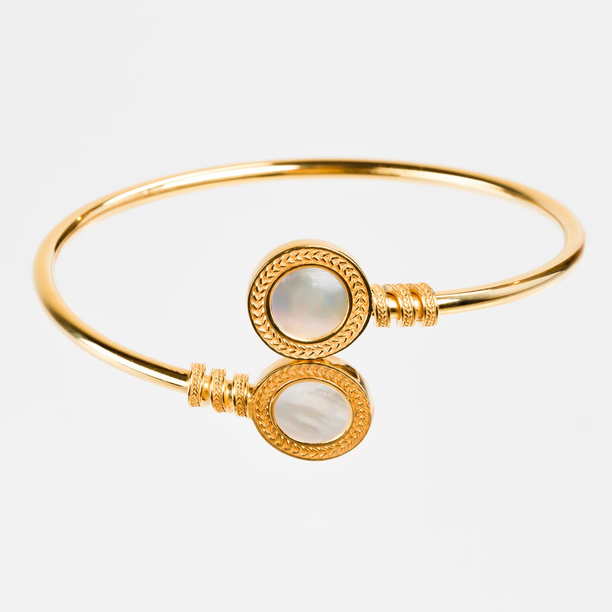 Bracciale incontro dorato realizzato in argento  925 dorato giallo dal brand dueaerre 1938