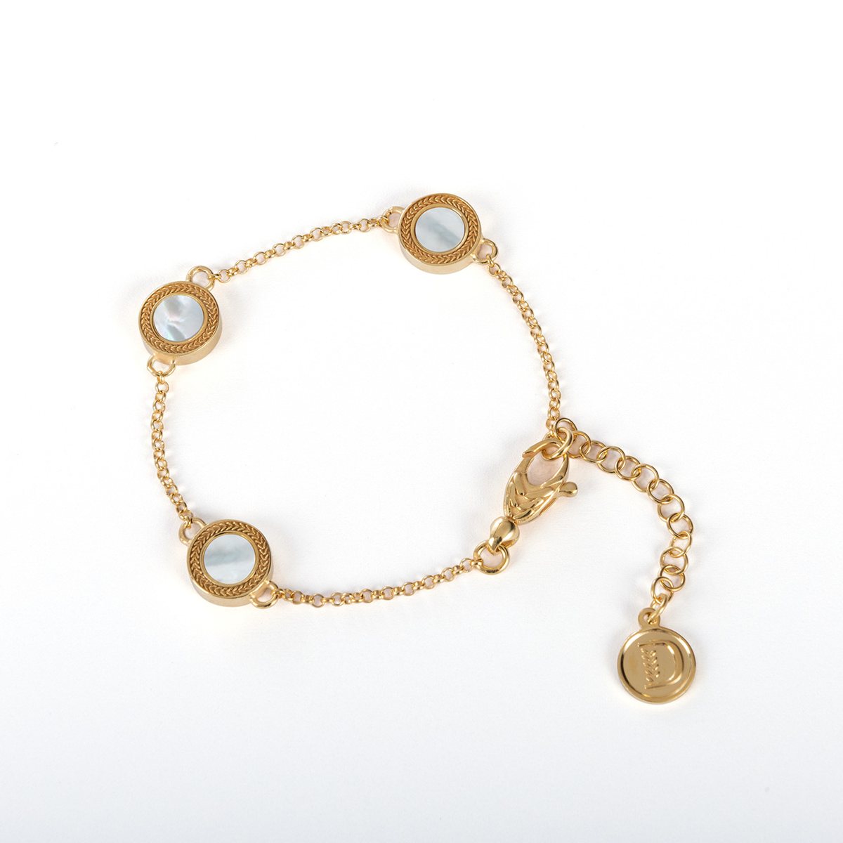 Bracciale maggiore bellezza dorato realizzato in argento  925 dorato giallo dal brand dueaerre 1938