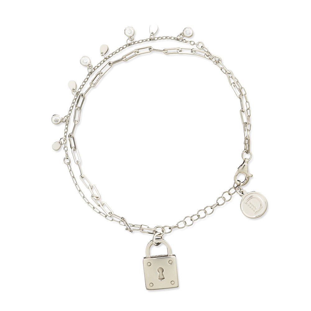 Bracciale unione pietre realizzato in argento  925 dal brand dueaerre 1938