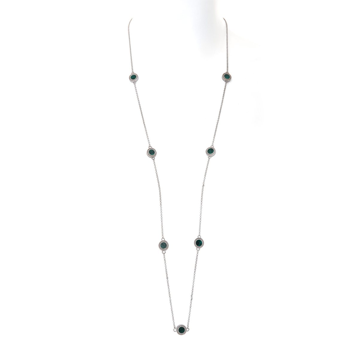 Collana maggiore bellezza realizzato in  argento 925 platinato dal brand dueaerre 1938
