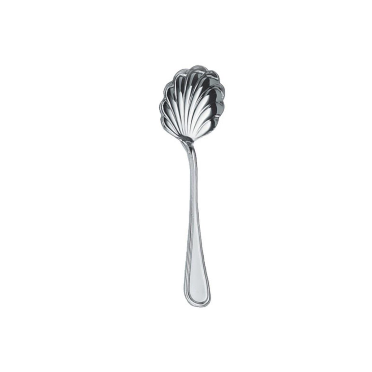 Cucchiaino a conchiglia per formaggiera in argento tit. 800 in stile inglese