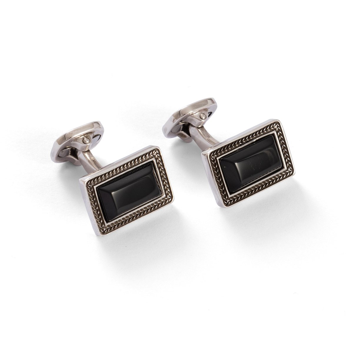 Gemelli tratto donice realizzato in argento brunito 925 dal brand dueaerre 1938