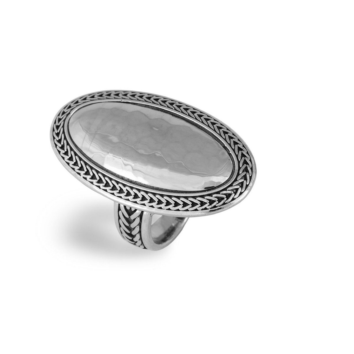 Anello dolcezza realizzato in argento 925 brunito dal brand dueaerre 1938